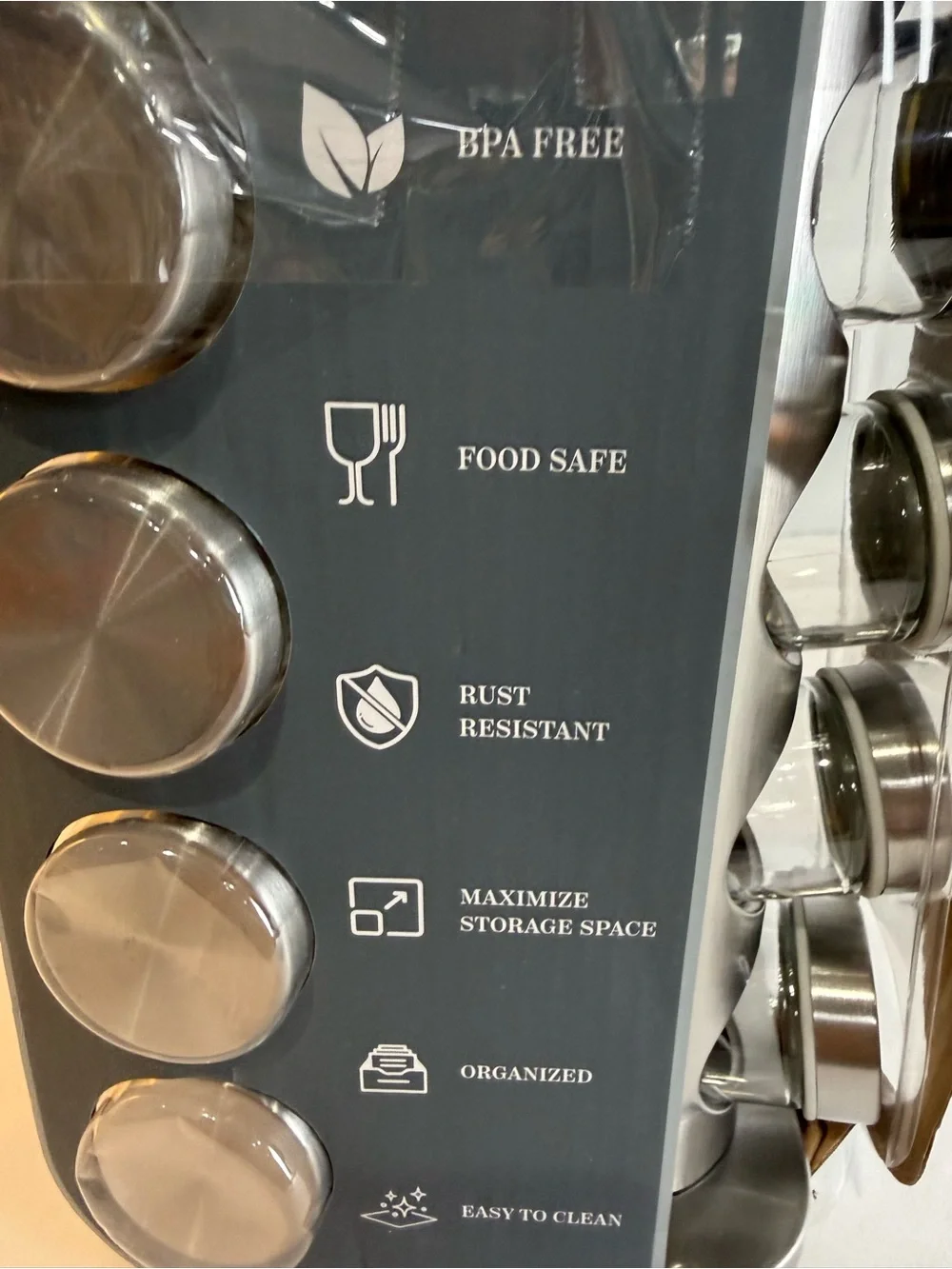 GOURMET KITCHEN 16 Pc Revolving Spice Rack